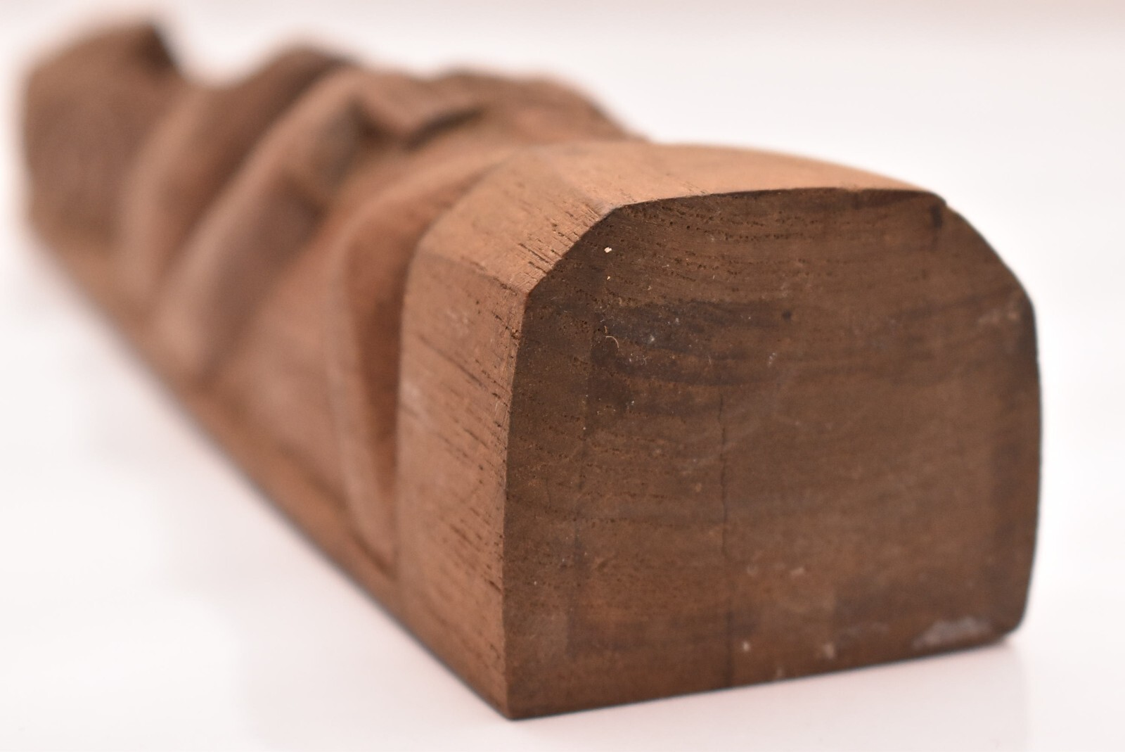 VTG Alaska Native American Totem Pole Hand Carved Cedar 9.75" Northwest Coast