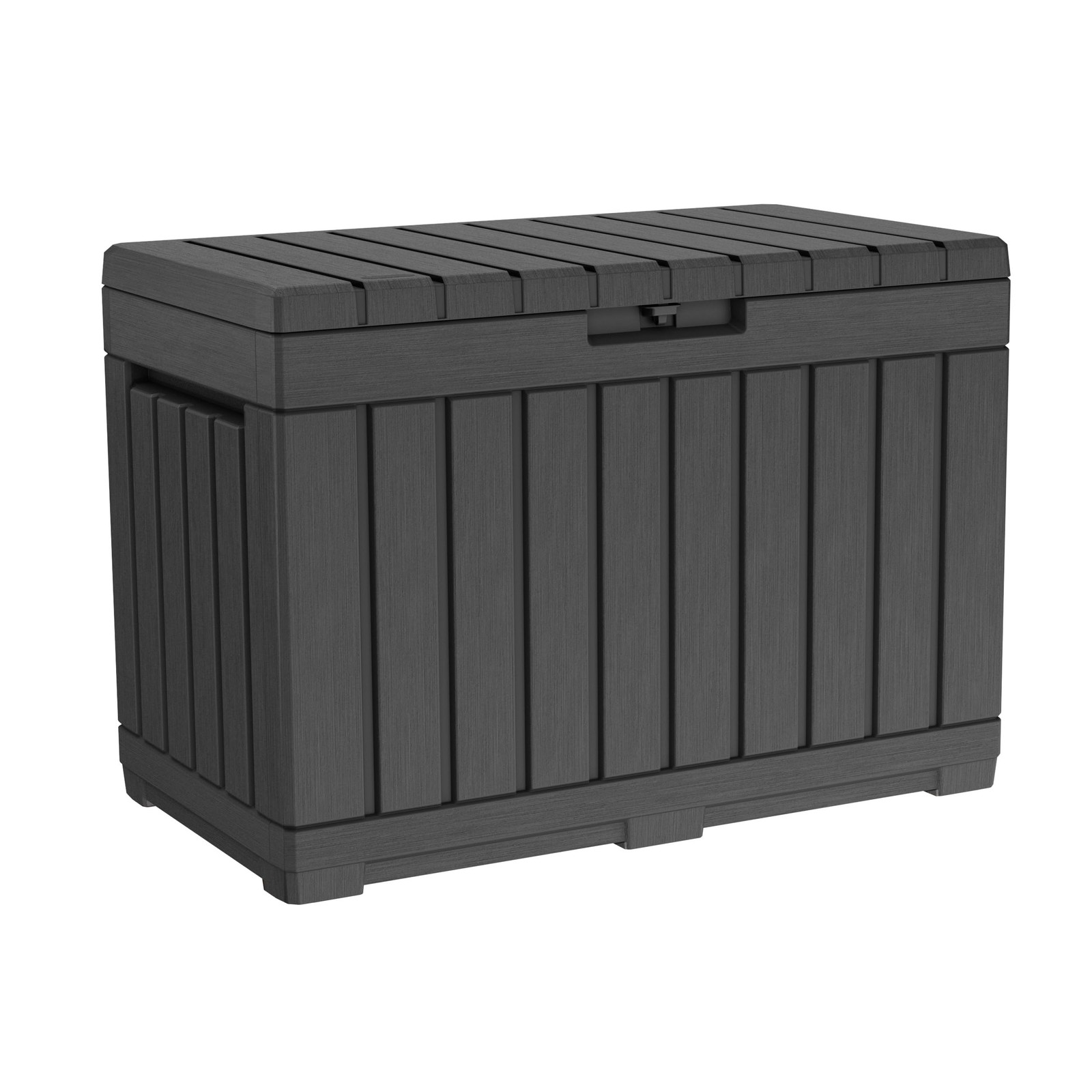 Keter Kentwood 50 Gallon Resin Deck Box for Outdoor Storage – Weather‑Resista...