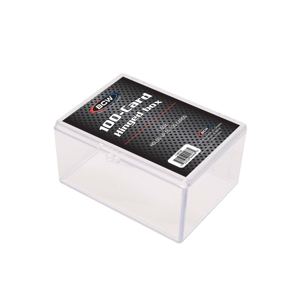 BCW Hinged Plastic Card Box - 15 25 35 55 100 150 Count Sports TGC - YOU PICK!