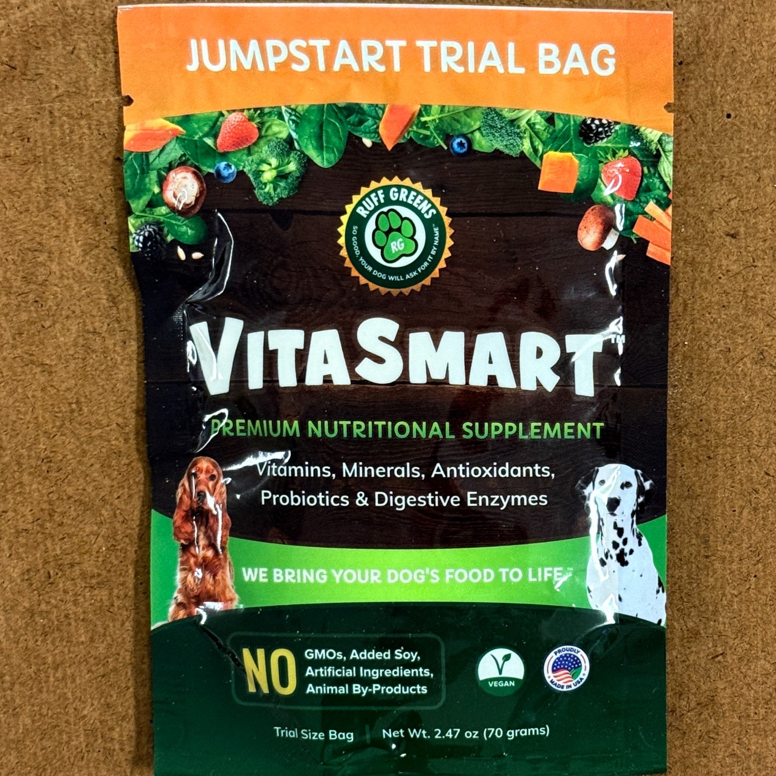 Ruff Greens VitaSmart - Dog Food Topper & Joint Supplement - 2.47oz