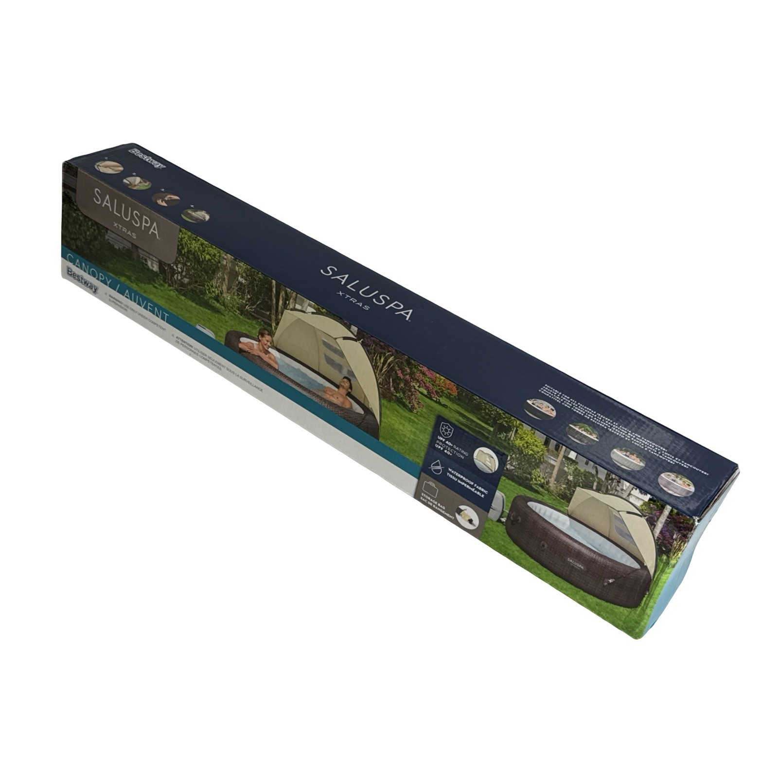 Bestway Small Sun Shade Canopy Accessory for Inflatable Hot Tub Spas