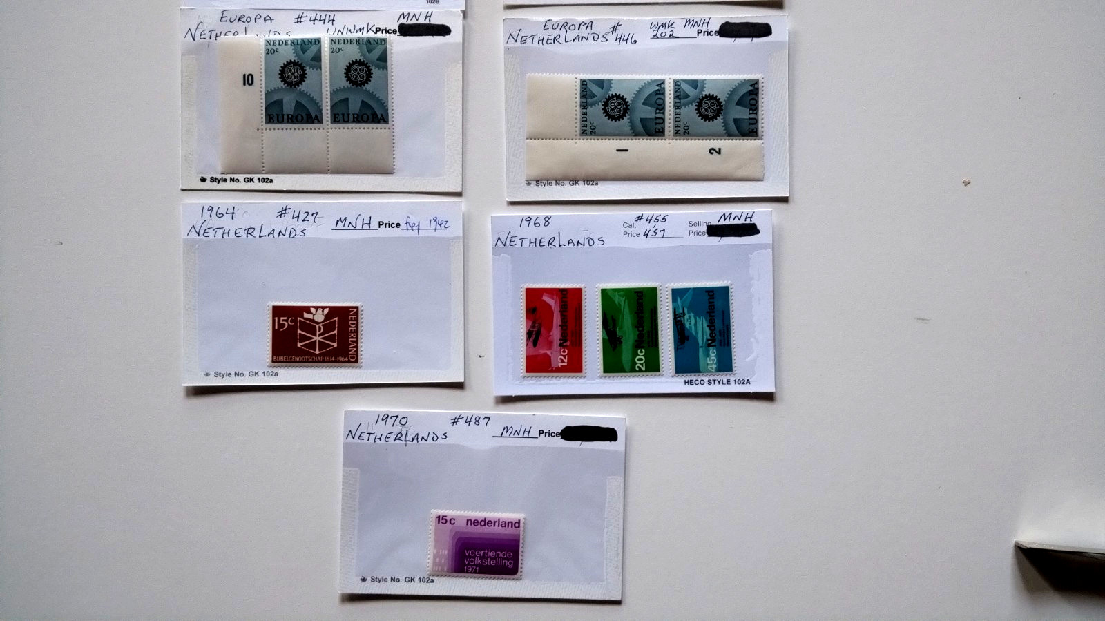 Netherlands Stamp Collection- Used / MH / MNH On Pages / Stock Cards