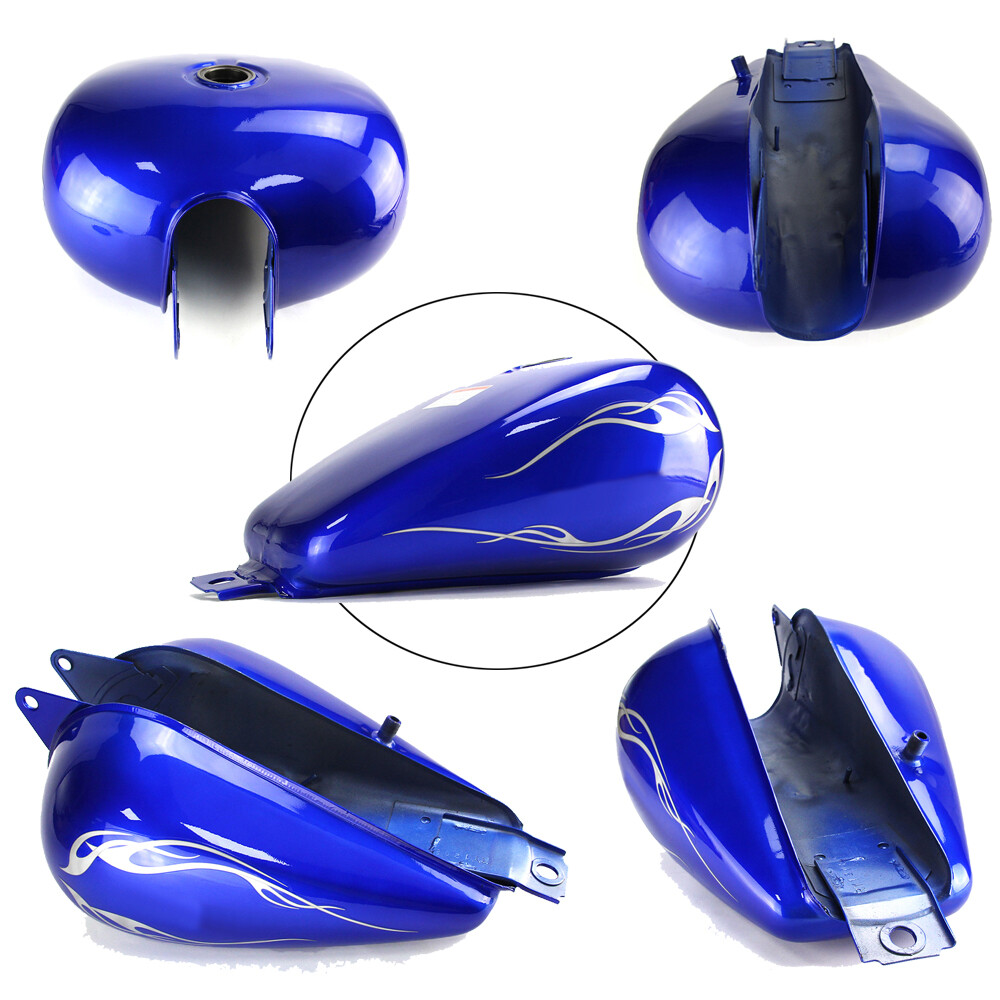 Motorcycle 3.4 Gallons Fuel Gas Tank For Honda Rebel 250 CMX 250C 1985-2016 Blue