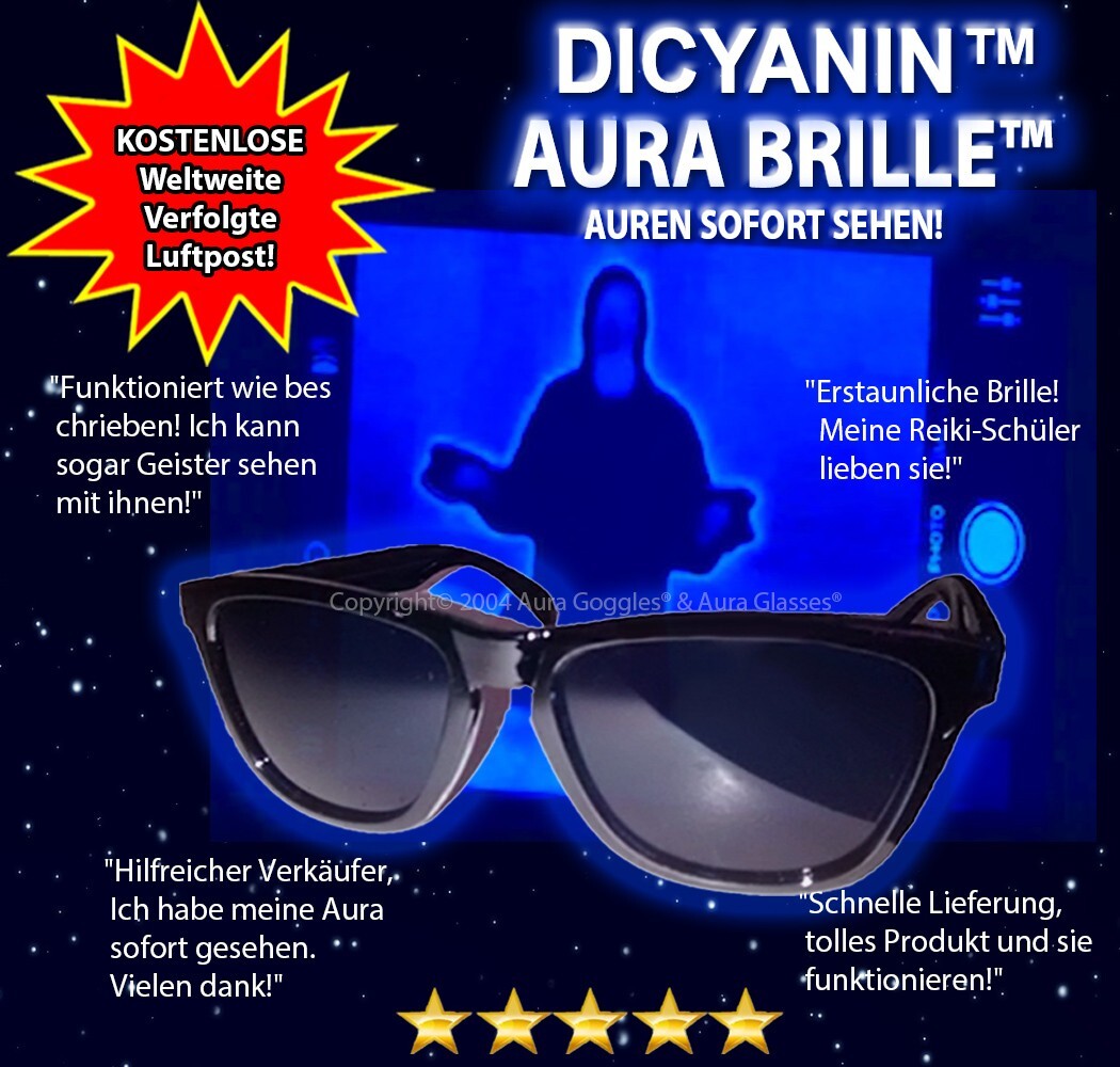OFFICIAL DICYANIN AURA GLASSES hunting spirit ghost uv evp crystal metaphysical
