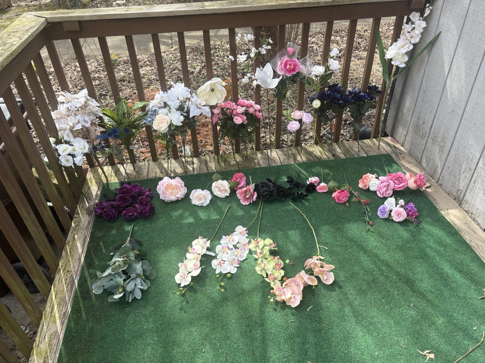 Mega Lot 500+ Artificial Silk Real Touch Assorted Flowers Bulk Weddings Crafts