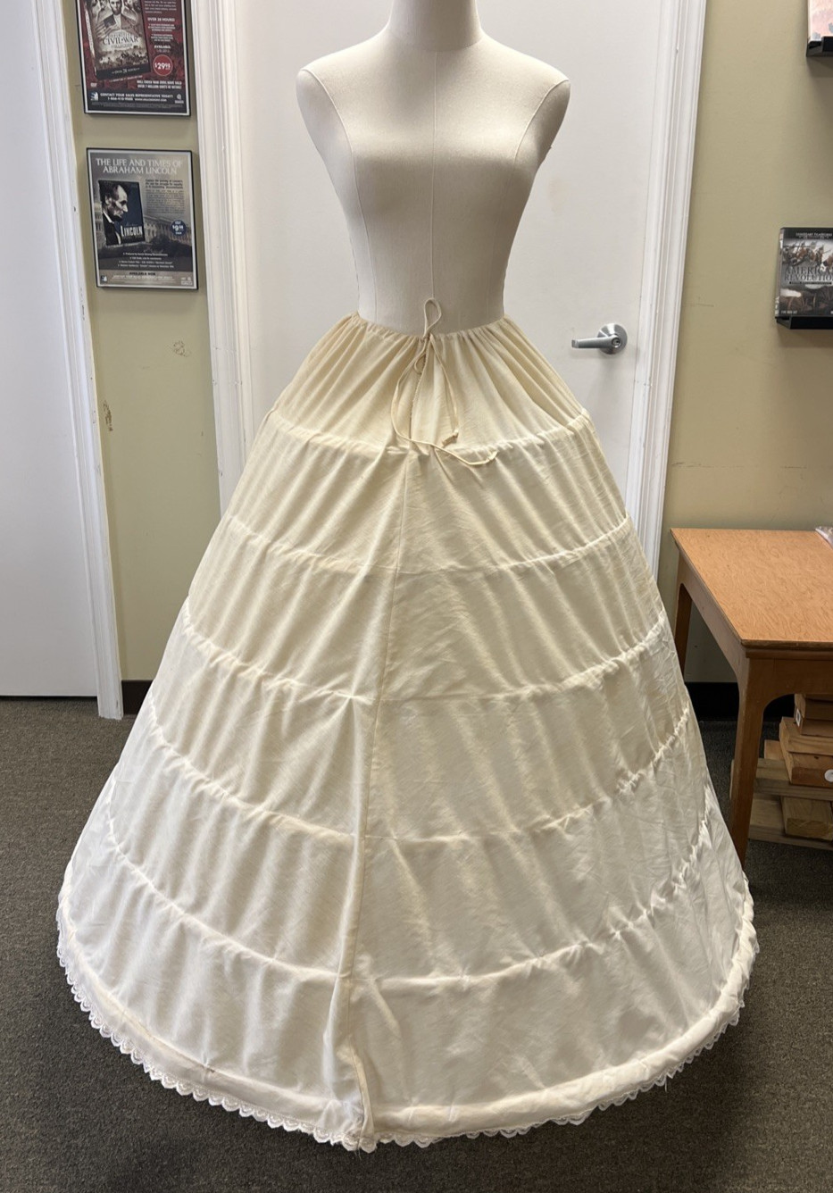 Repro 140" 19th Century/Civil War Woman's Cage Crinoline, up to SZ 40" waist