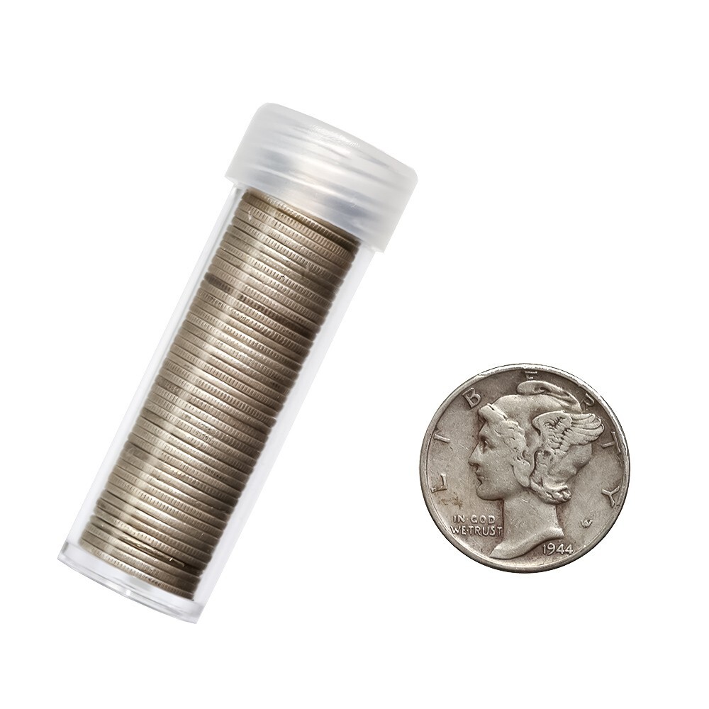 Mercury Dime Full Roll - 50 Coins - 90% Silver - CHOOSE HOW MANY ROLLS!