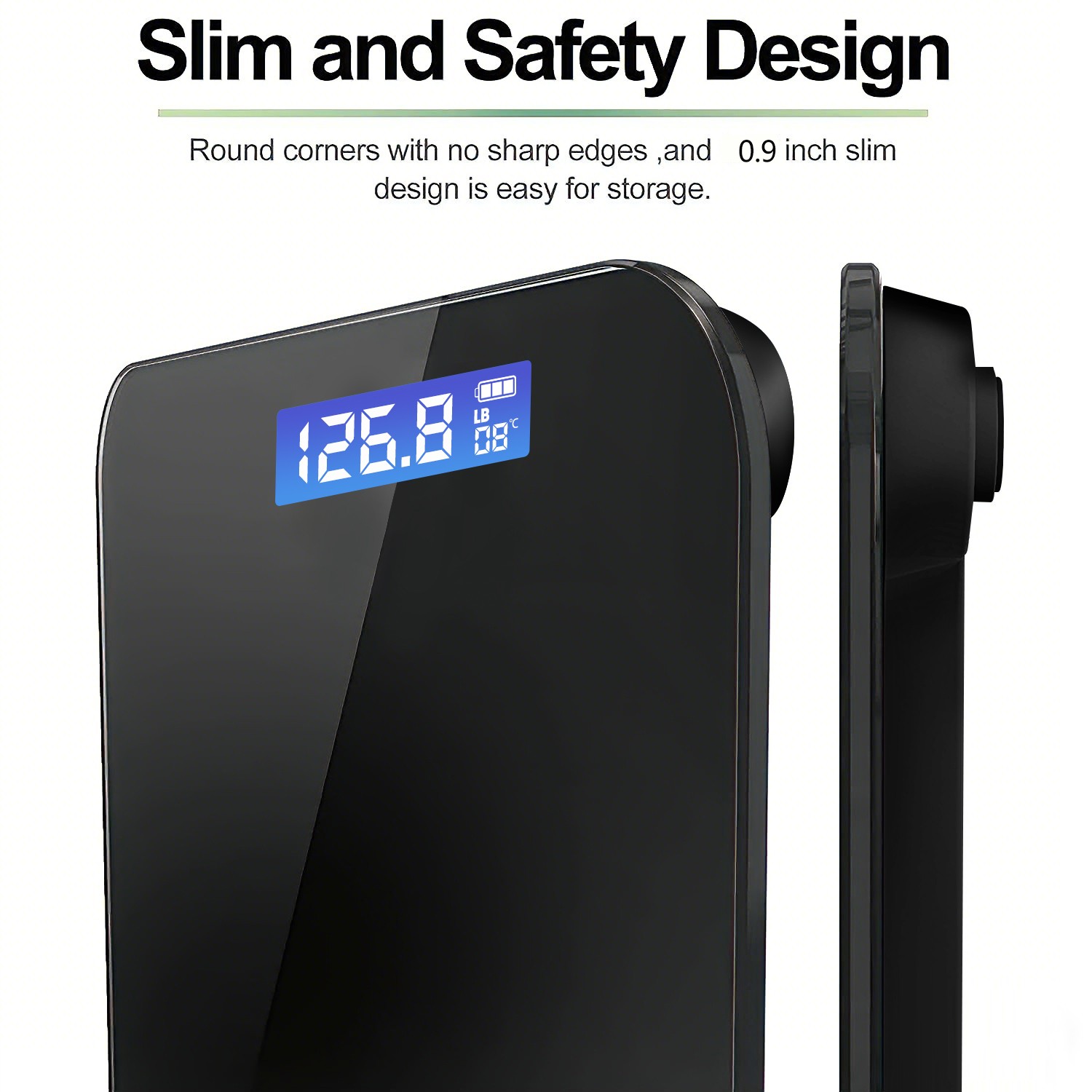 Digital Body Weight Scale Backlit Display High Precision BathroomScale 400 lbs