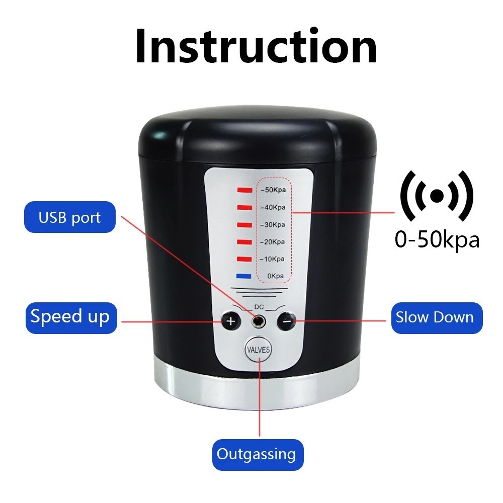 Vacuum Penis Pump for Male ED Enhancement Erectile Enlargement Penis Enlarger BG