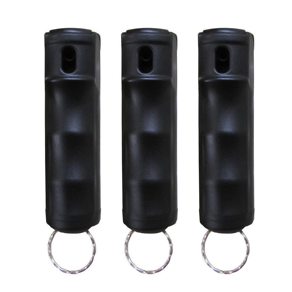 Streetwise STICKY GEL Pepper Spray 3-Pack Keychain Self Defense