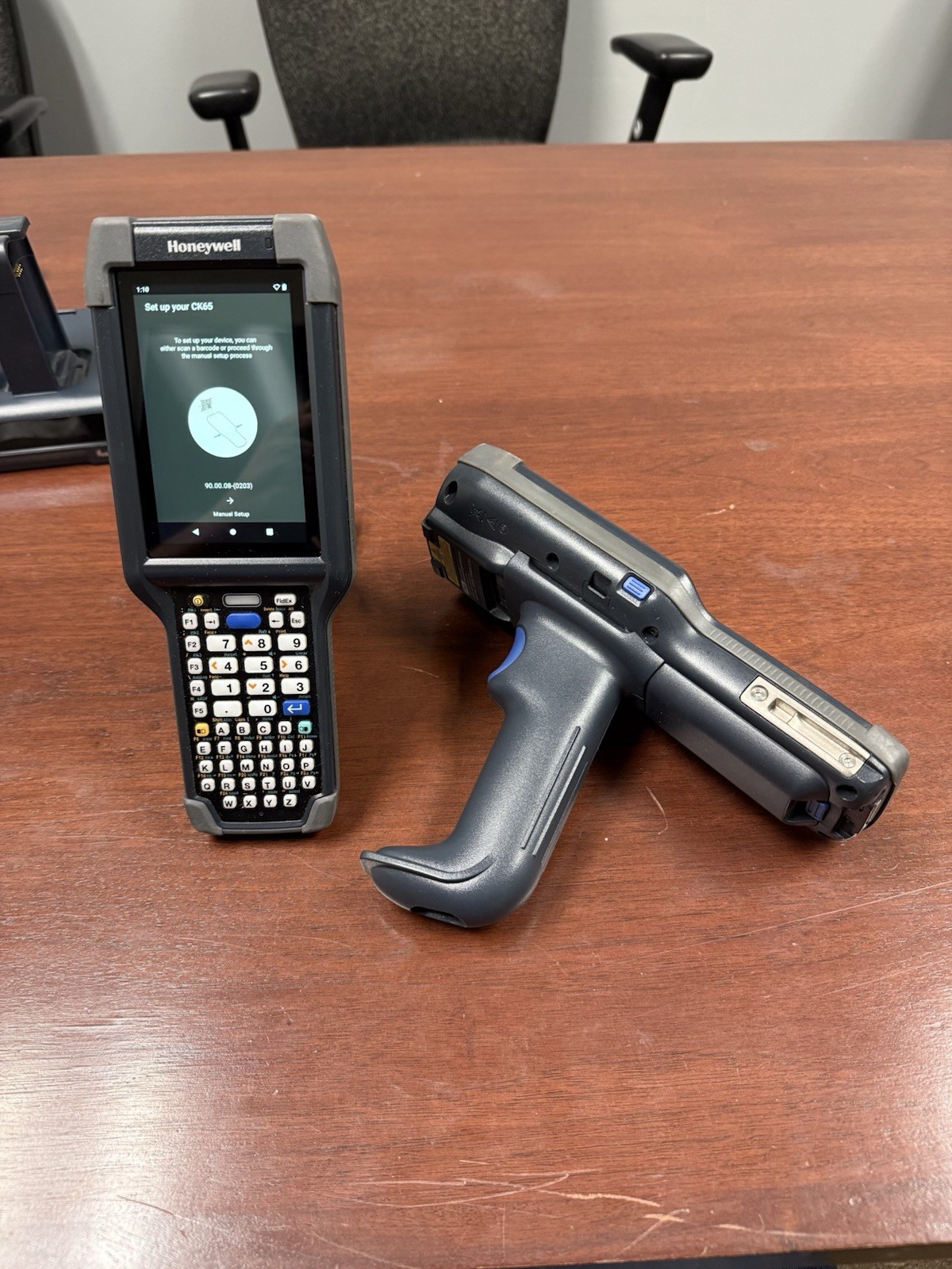 Honeywell CK65 Lon-AMN210F Mobile Computer with Pistol Grip Kit