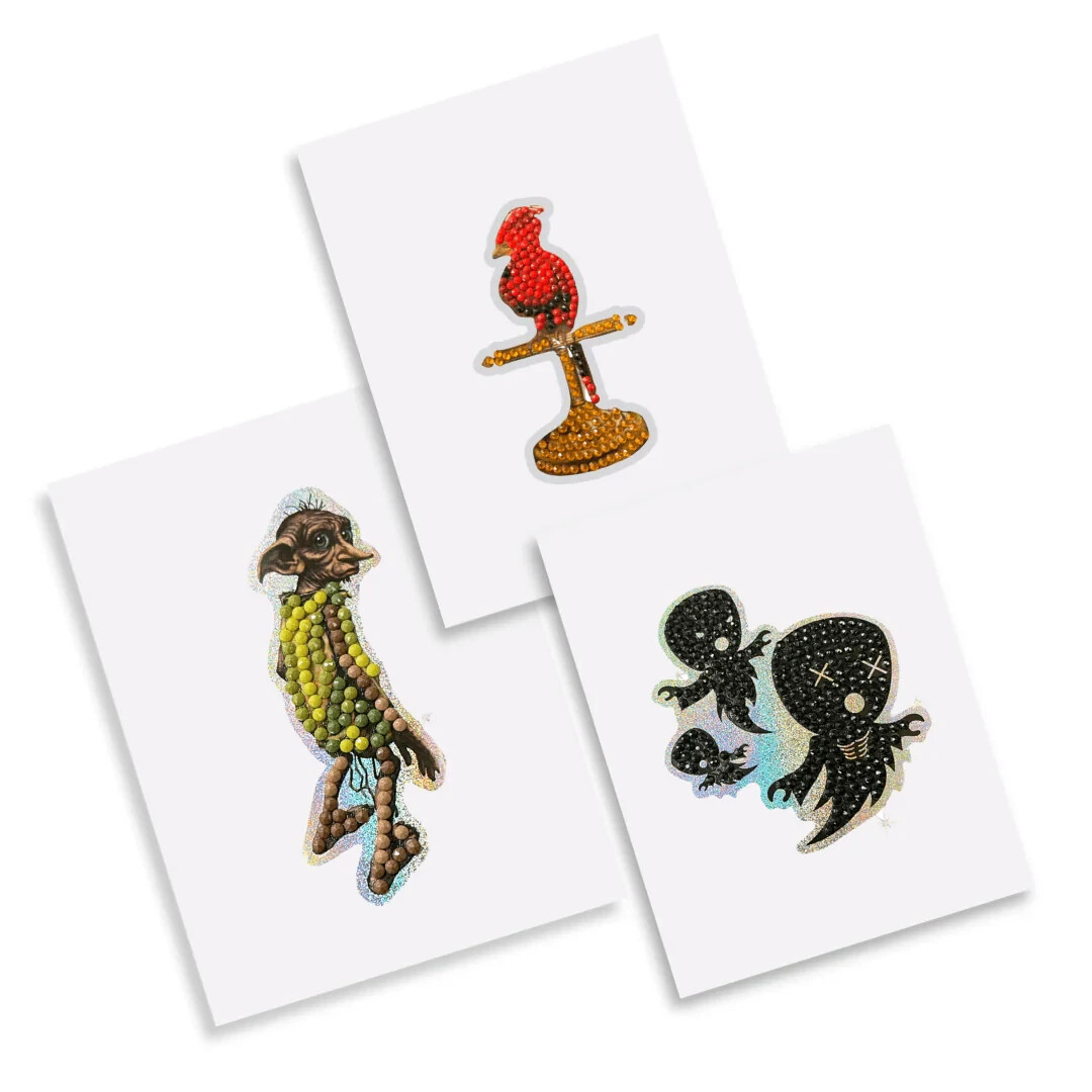 Lot of (10) Craft Buddy Harry Potter Crystal Art Sticker Packs