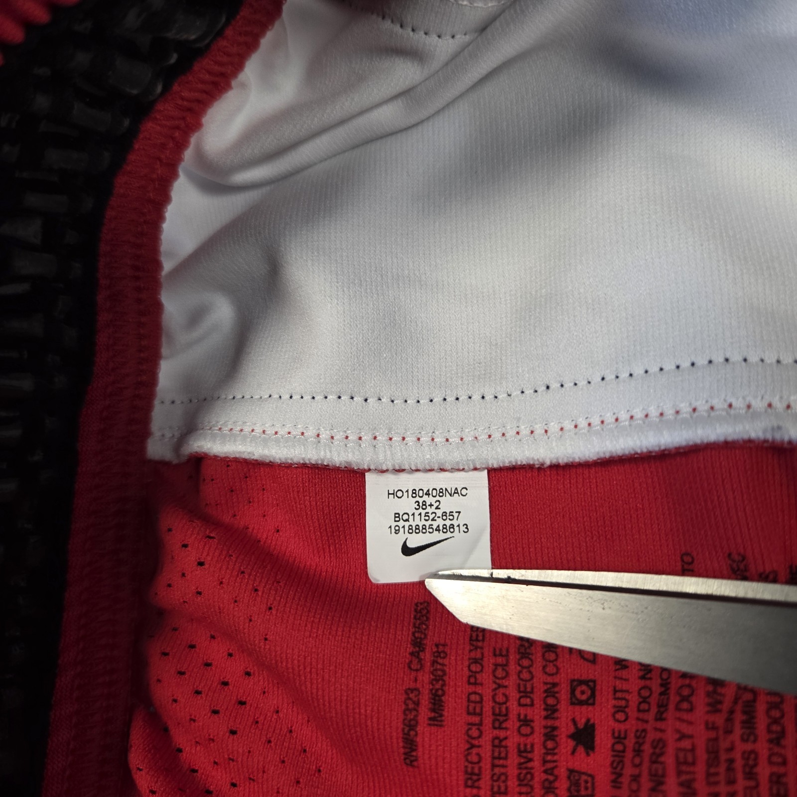 Washington Wizards Nike Shorts Mens 38 Length +2 Vaporknit Basketball NBA