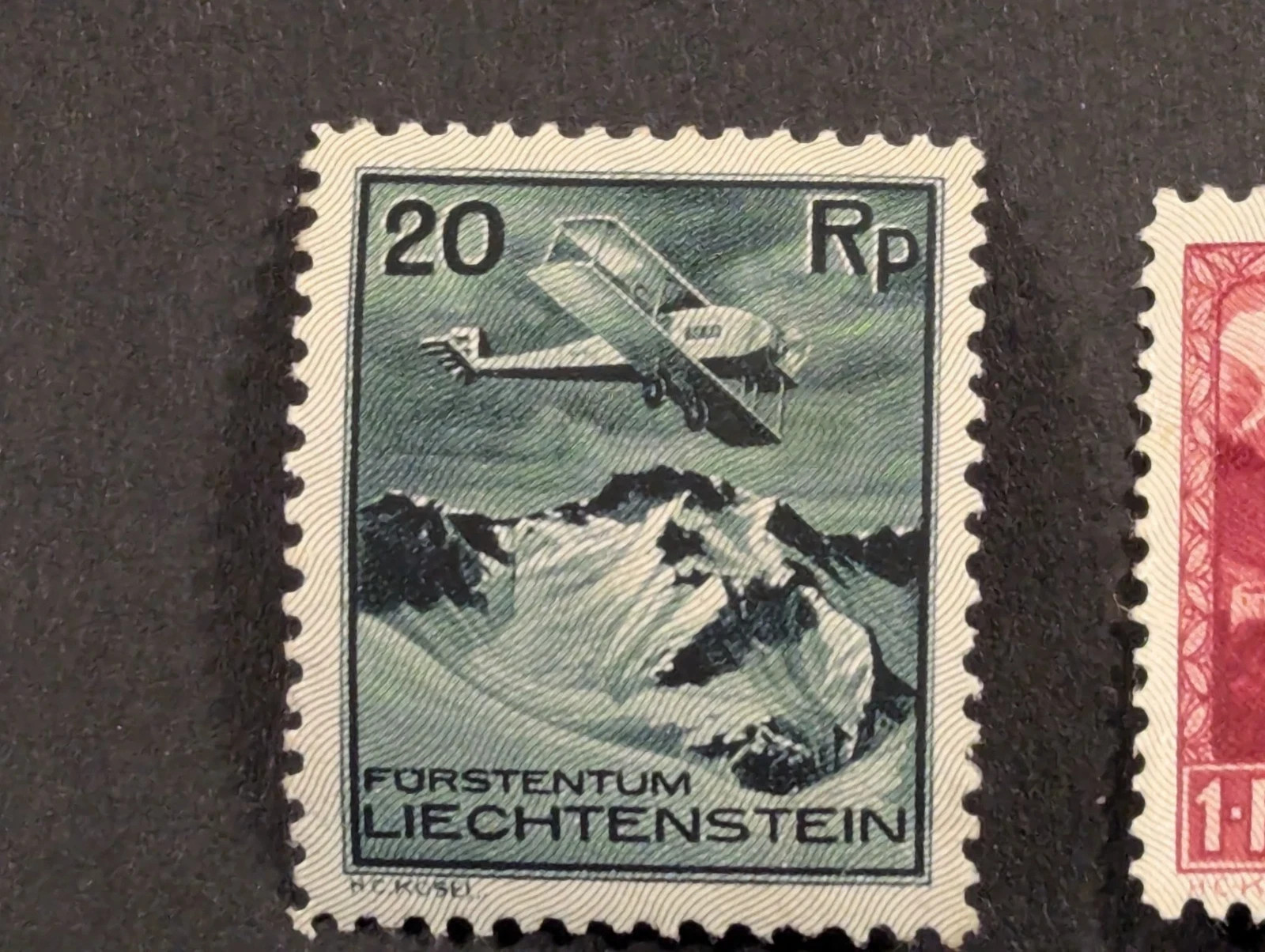 Liechtenstein 1930 Airmail Stamp Lot Of 3 Stamps C2, C3, C6 MH Beautiful Stamps!