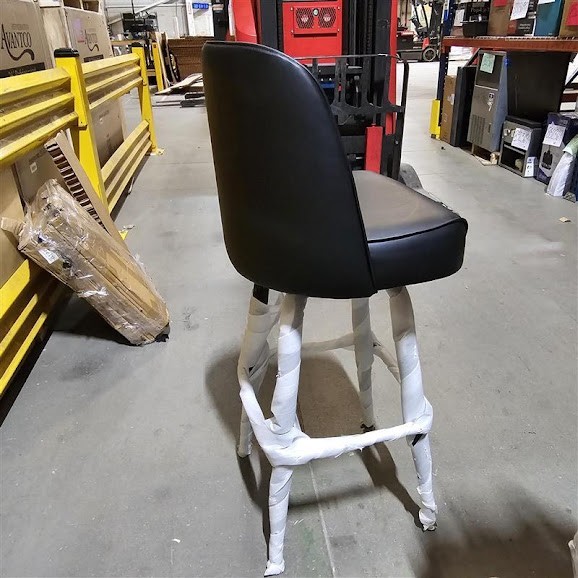 Flash Furniture Barstool with 18 1/2" Wide Padded Vinyl Swivel Bucket Seat -10ct