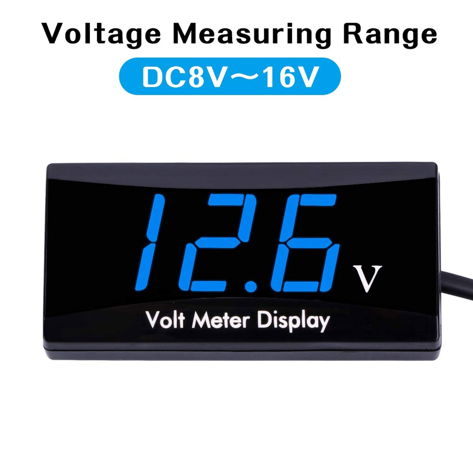 12V Digital LED Display Voltmeter Gauge Panel Meter for Car Motorcycle