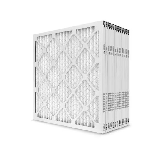 20 x 25 x 1 Standard Pleated Air Filter FPR 5, 12-Pack, Air Filters Replacement