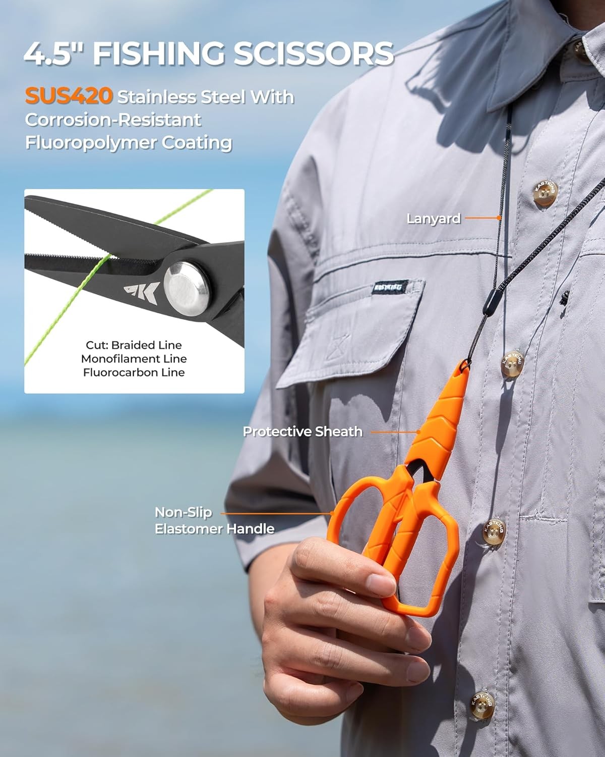 KastKing SteelStream Fishing Tool Set, Fishing Gear- Corrosion Resistant Fishing