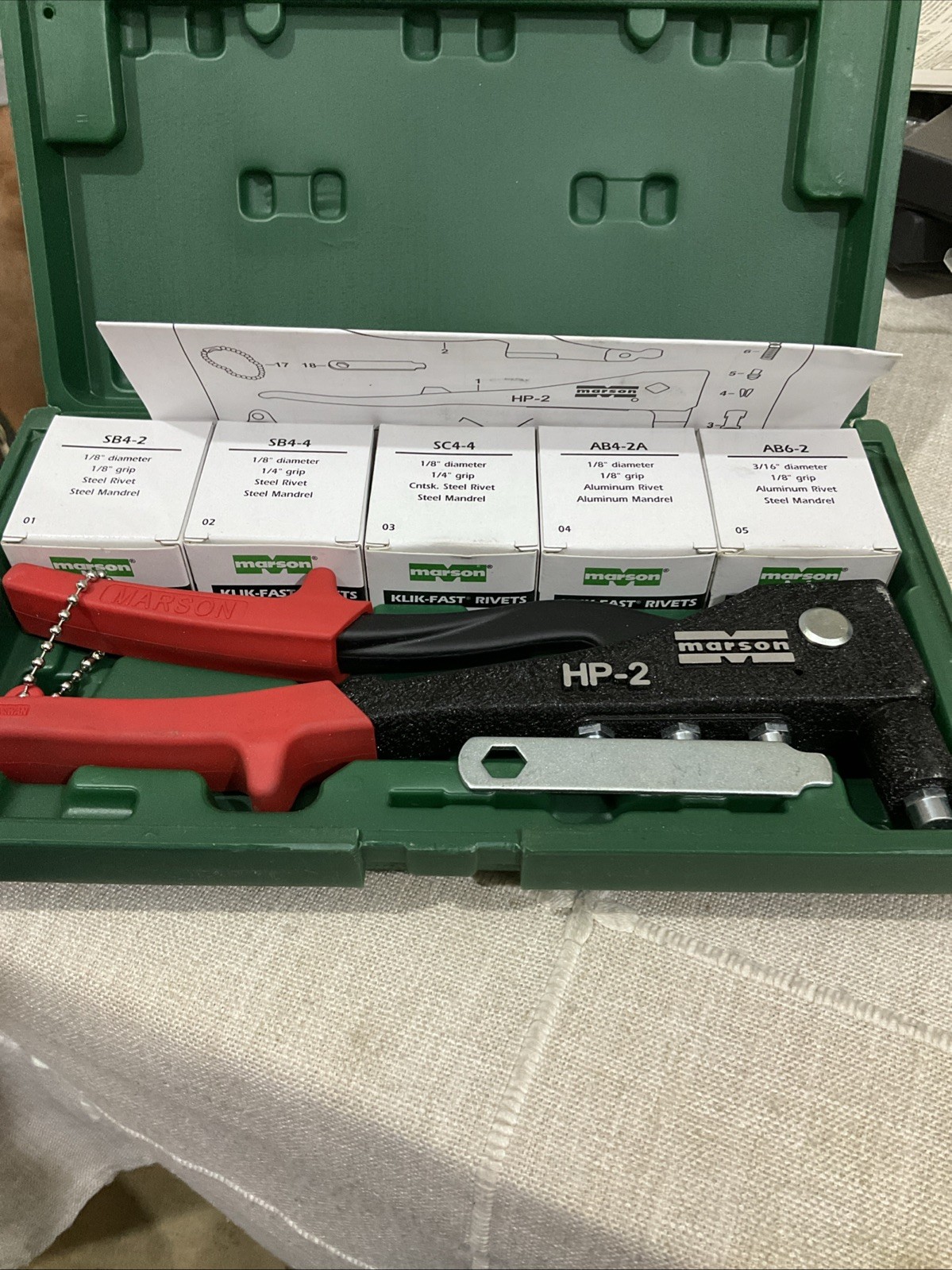 Marson Rivet Kit M39001