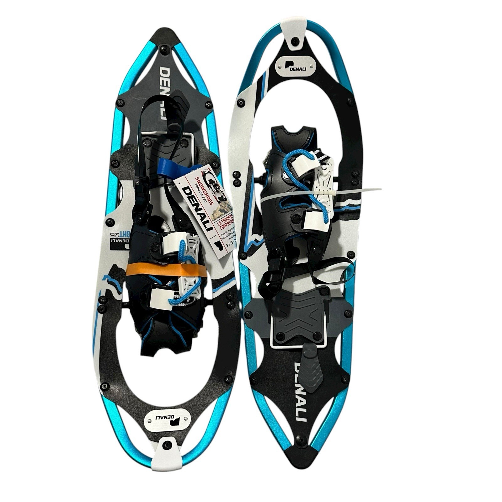 Denali Pro Snowshoes 8x25 Winter Hiking Kit w/ Poles & Carry Bag – 200 lb Rated
