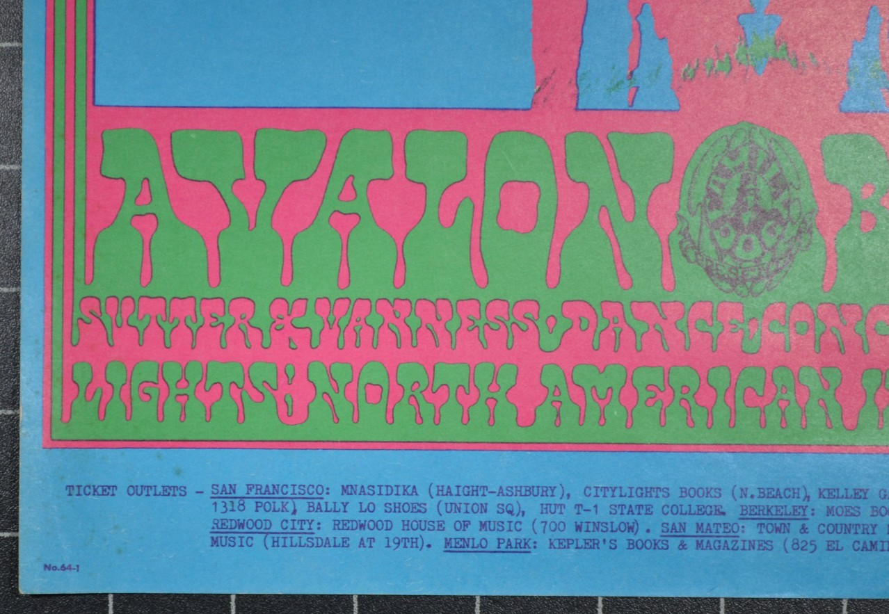 FAMILY DOG 64 - THE DOORS - THE MILLER BLUES BAND - SECOND PRINTING POSTER