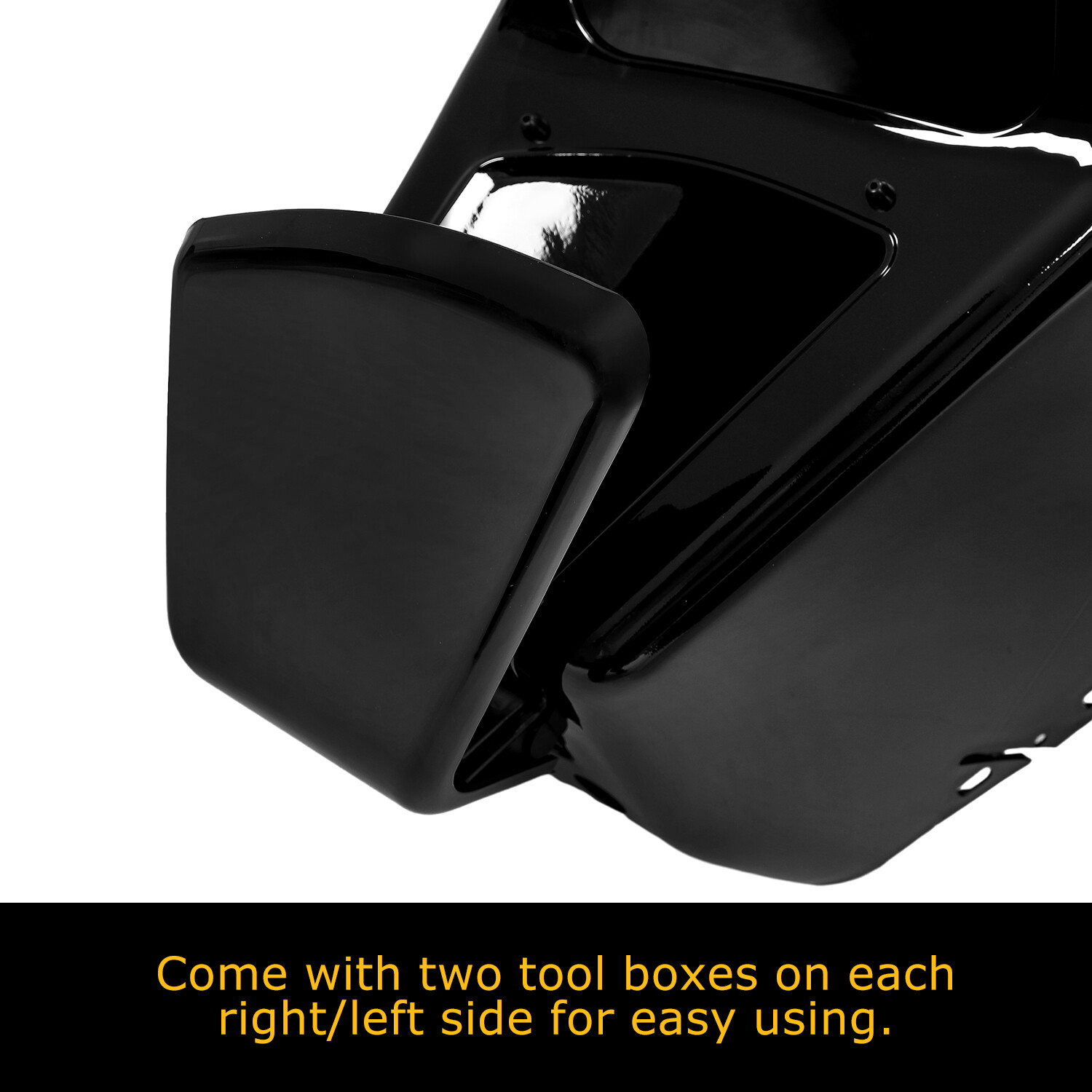 Vivid Black Front Inner Outer Headlight Fairing For Harley Road Glide FLTR 98-13