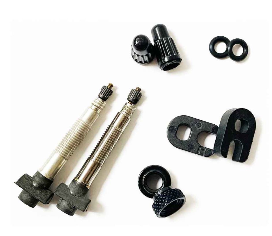 Mavic UST Tubeless Presta Valves 35mm Silver 2-Pack Removable Core OEM