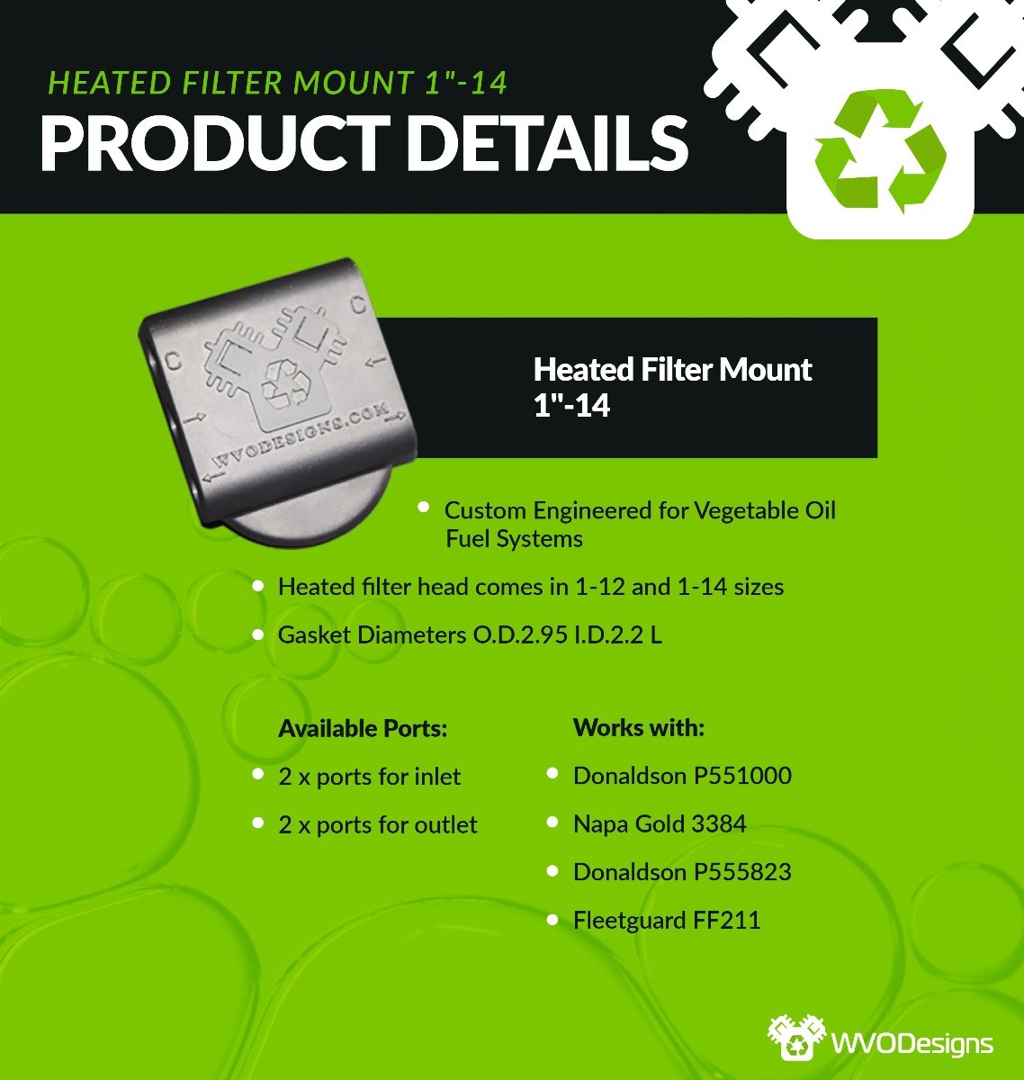 Heated Filter Mount 1"-14