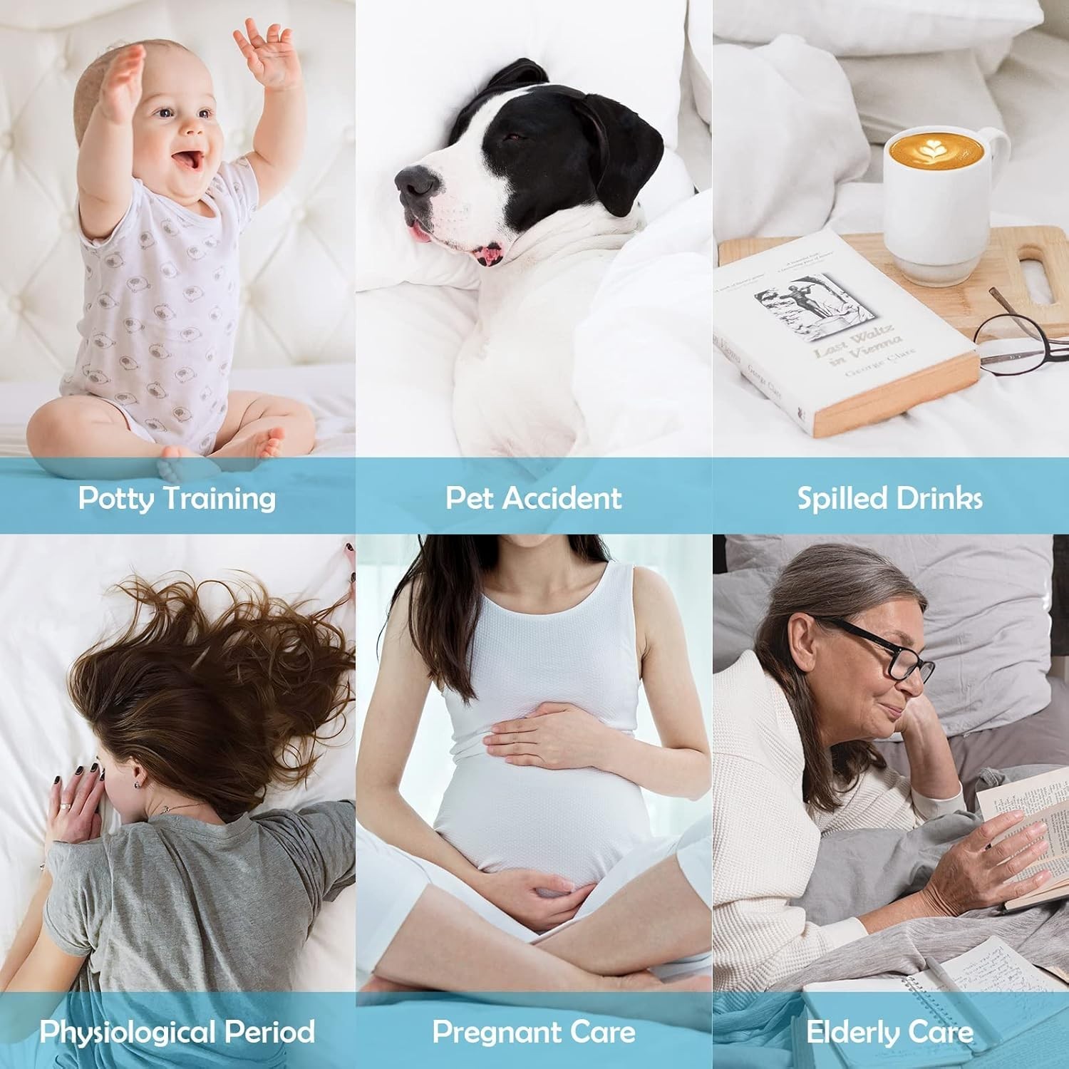 Bamboo Mattress Protector Deep Pocket Waterproof Breathable Mattress Bed Cover