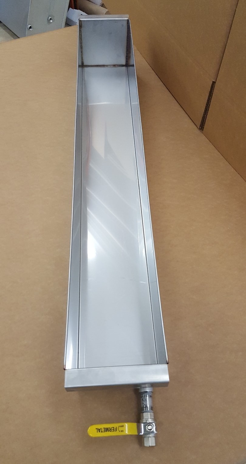 Stainless Steel Parkerizing Blueing tank, gunsmith 40"x6"x6" 20 gauge 304