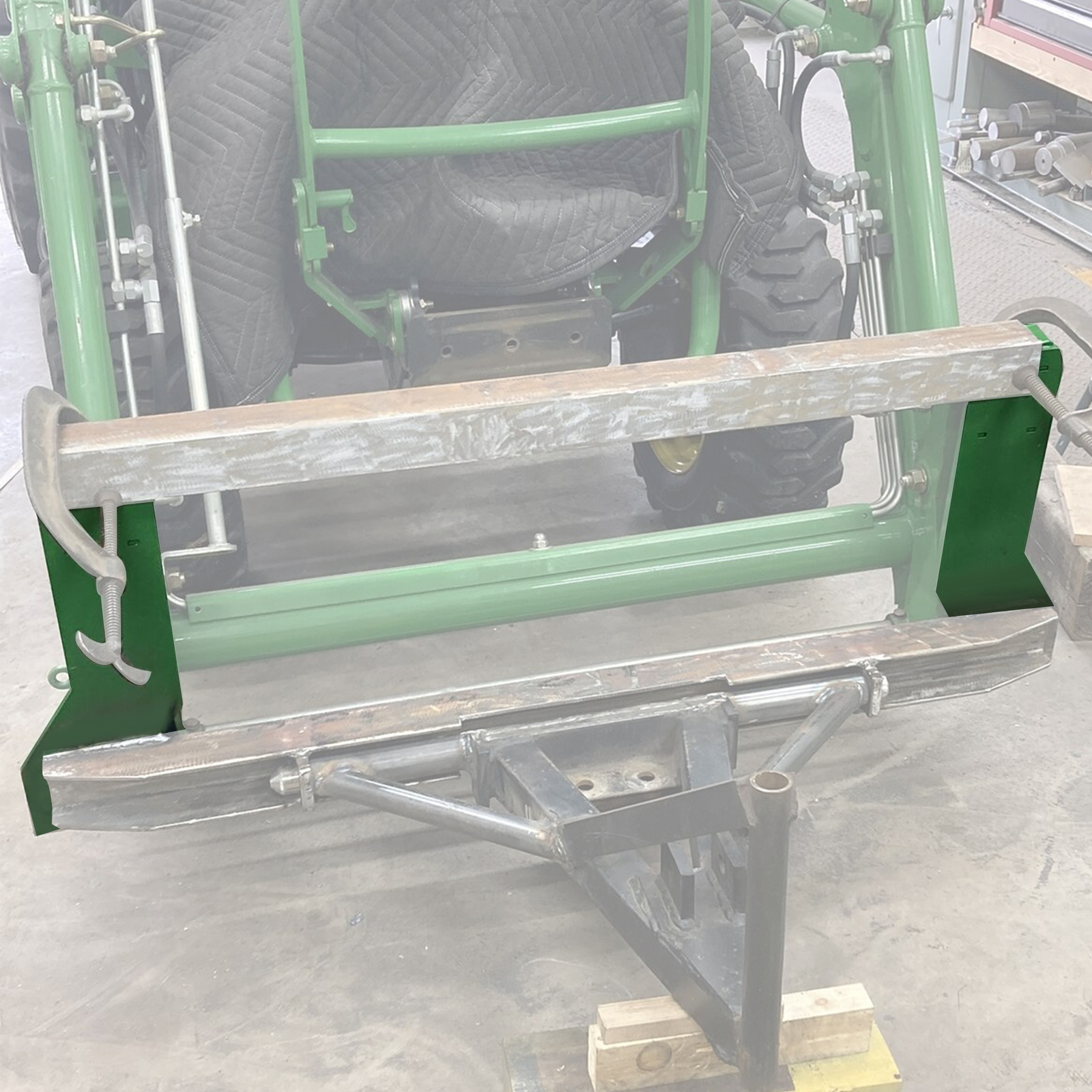 For John Deere Tractor Loader Quick Tach Weld On Mounting Brackets
