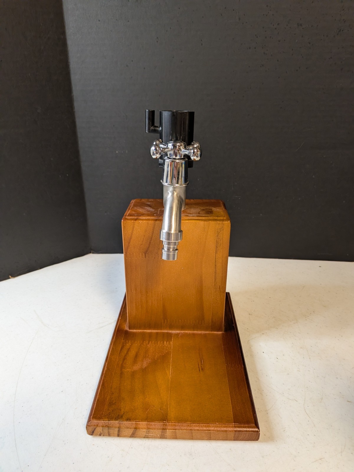 wood small keg dispenser