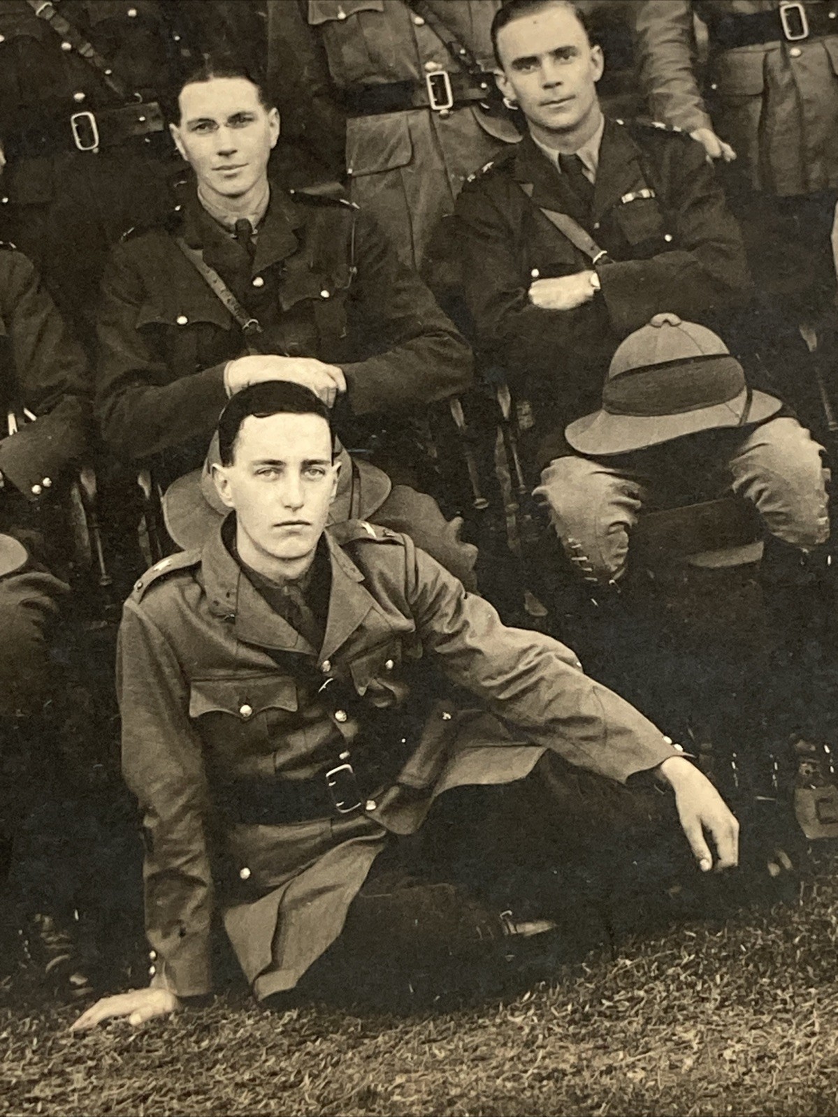 WWI Large Cabinet Card Photo British Indian Army ? Officer Group 30x25cm
