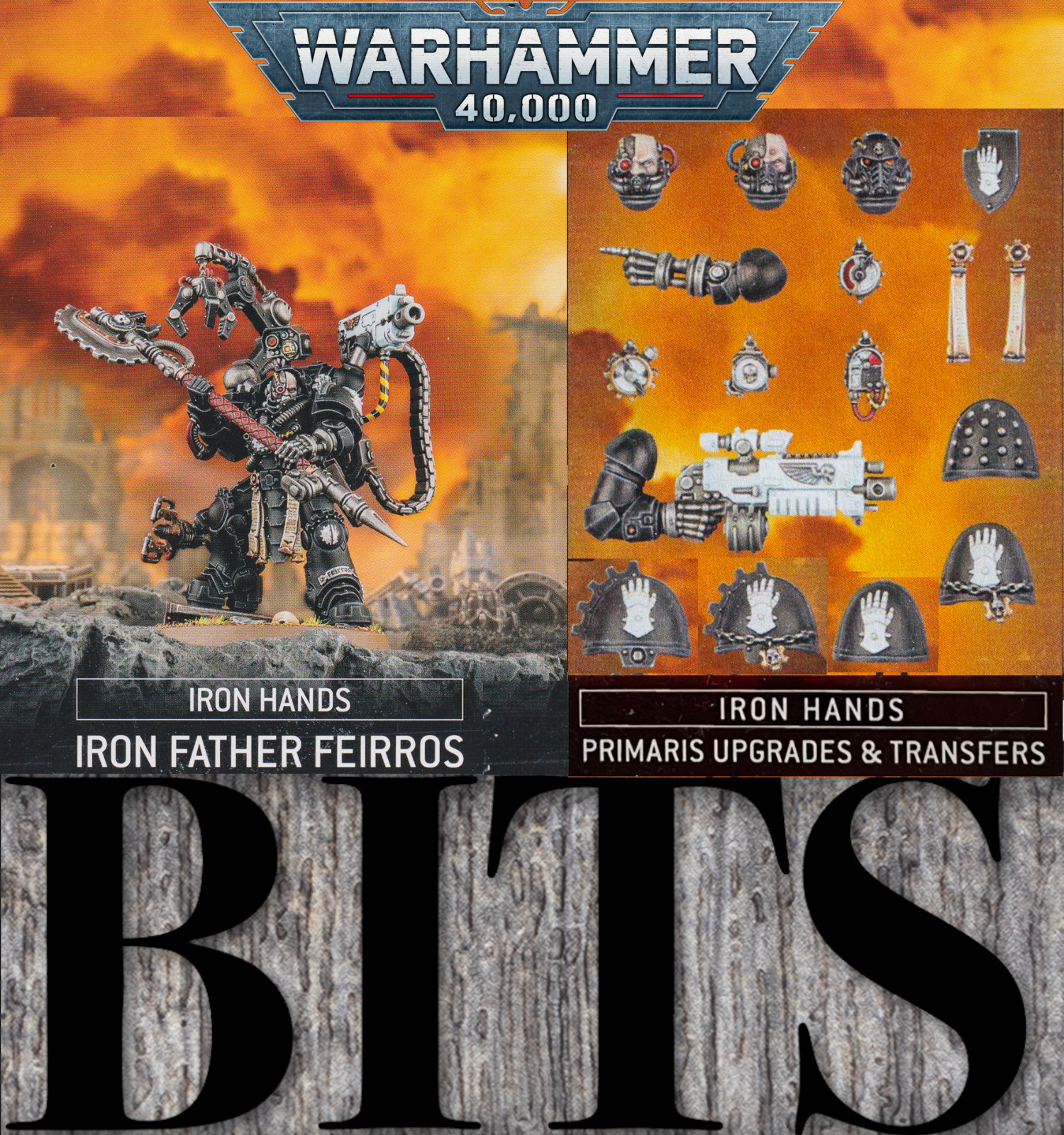 Warhammer 40K Primaris Space Marine IRON FATHER FEIRROS IRON HAND UPGRADE Bit