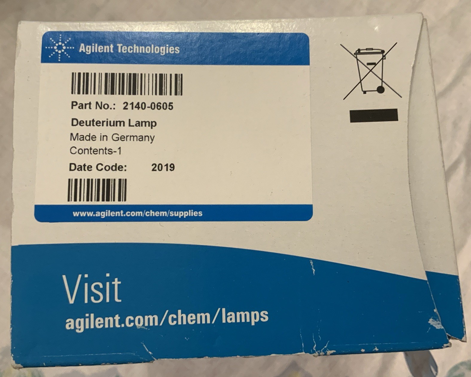 Agilent Deuterium Lamp 2140-0605