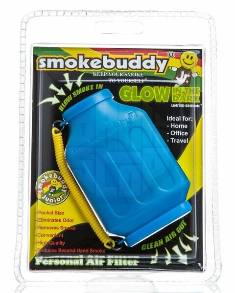 😎SMOKE BUDDY JUNIOR GLOW IN THE DARK ✨ PERSONAL AIR FILTER💕POCKET SIZE👜