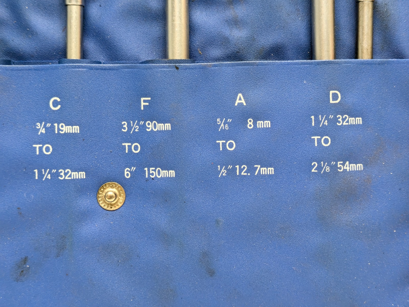 Machinist 615 6610 Enco 6 Piece Telescoping Gage Gauge Set A thru F 5/16" to 6"