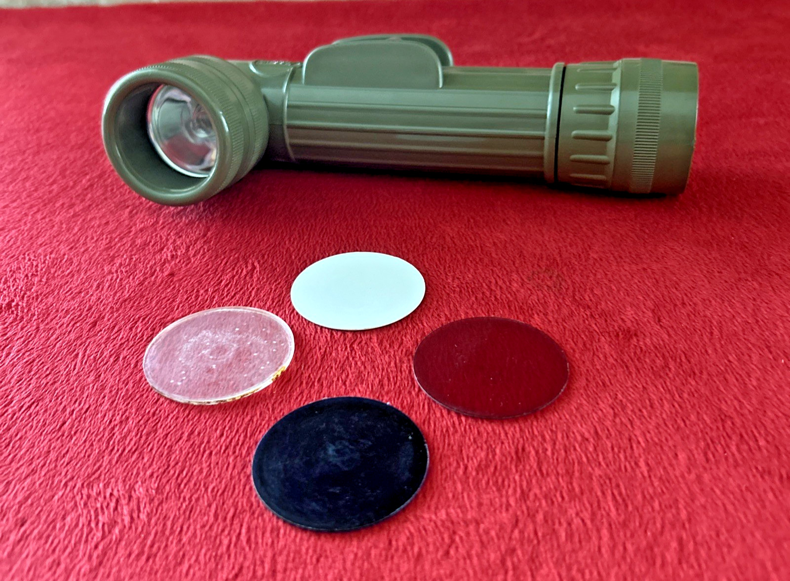 Vietnam 60s US Army USGI GT MX-991/U OD Green Flashlight Right Angle