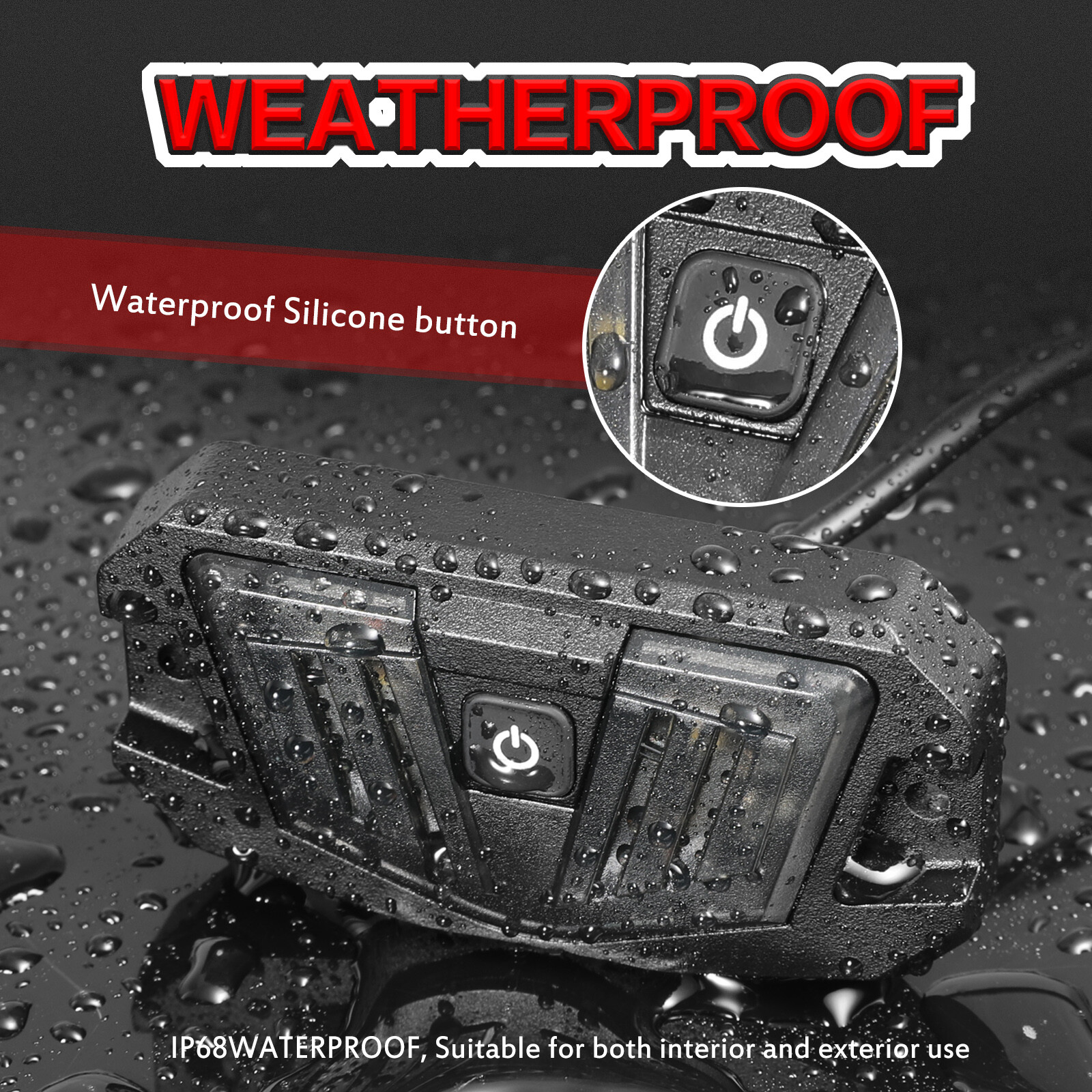 for Can-am Maverick X3 MAX UTV Interior LED Dome Lights Roll Bar Mounts ATV 12V