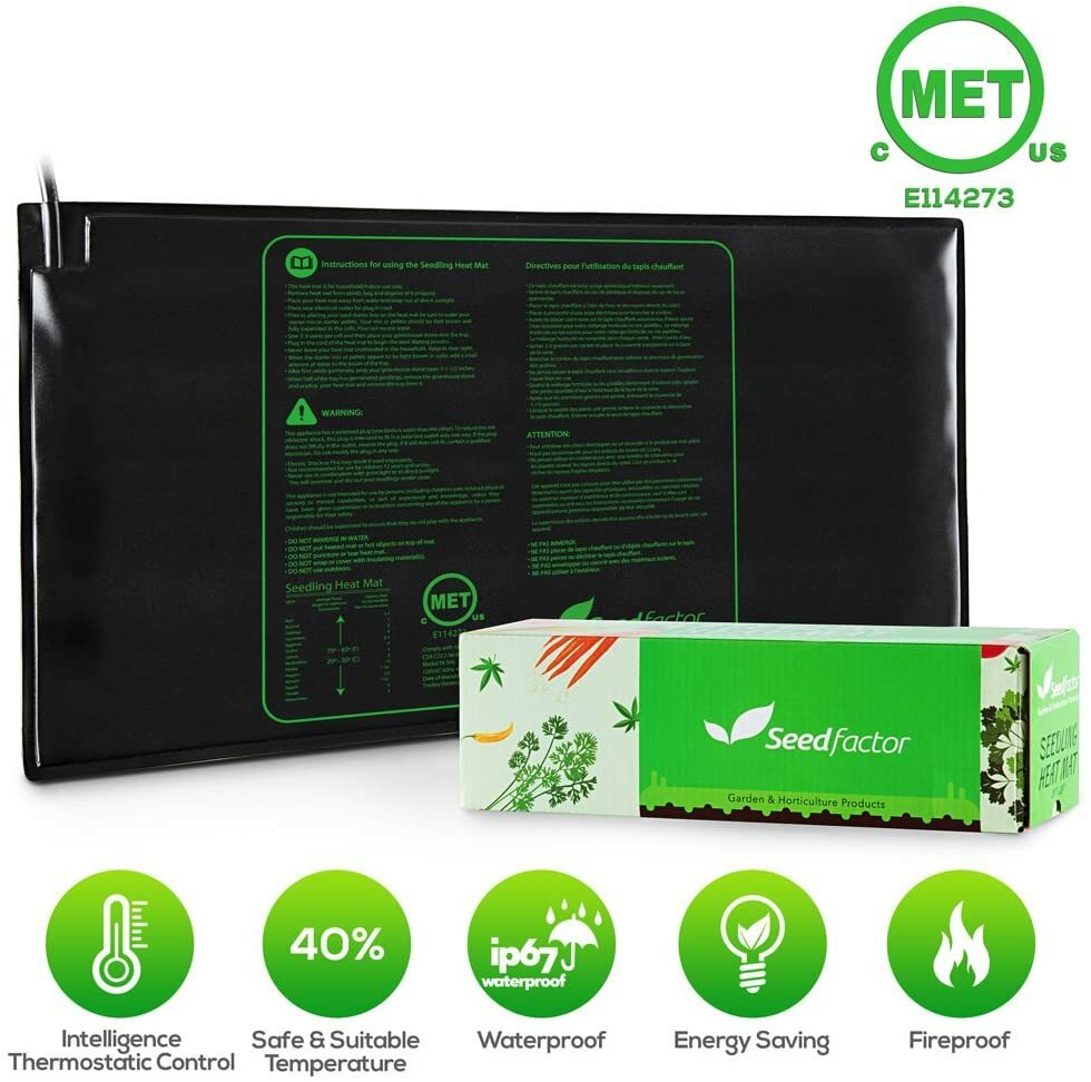 48"X20" Seed Heat Mat Seedling Cloning Heating Pad Germination Hydroponic Growth