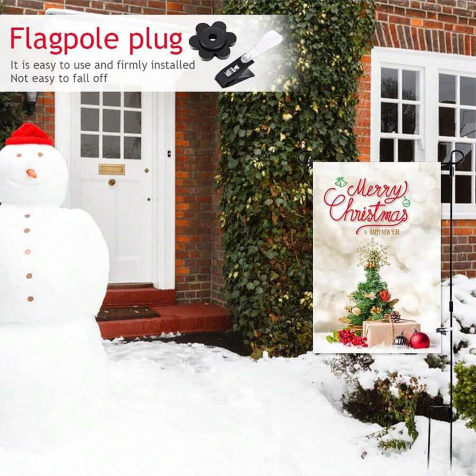 Garden Flag Clip Rubber Stopper Anti Wind Clip For Flag Pole Anley Accessories