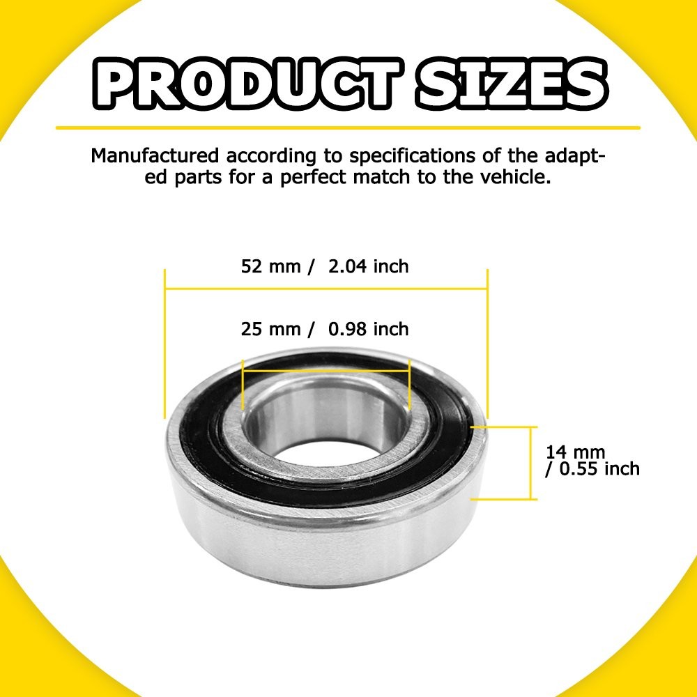 For Harley Street Glide Road Glide Road King 1" Axle Sealed Wheel Bearings 9276