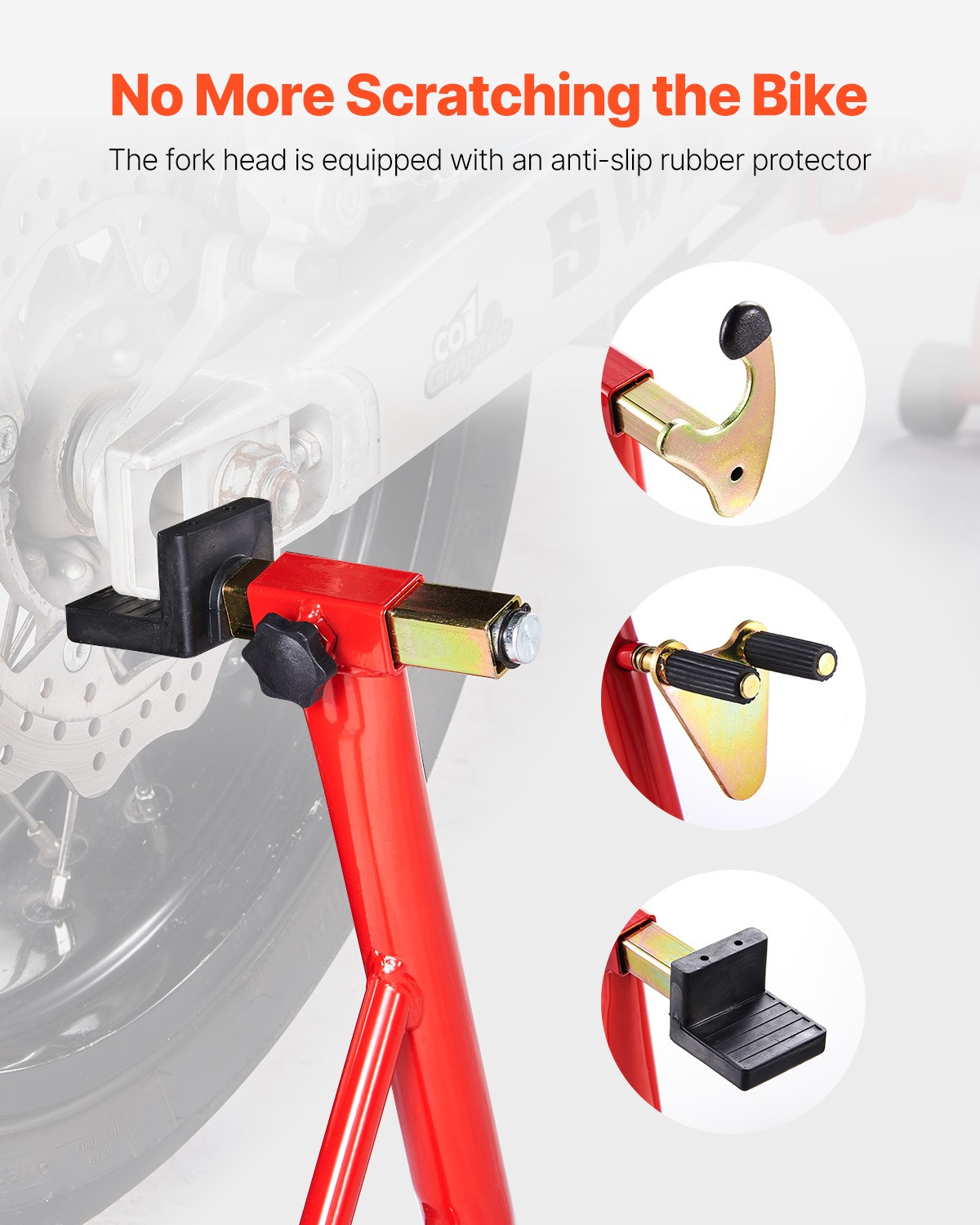 Motorcycle Front & Rear Stand Lift 850 lbs Spoolift Paddock Swingarm Arm Red