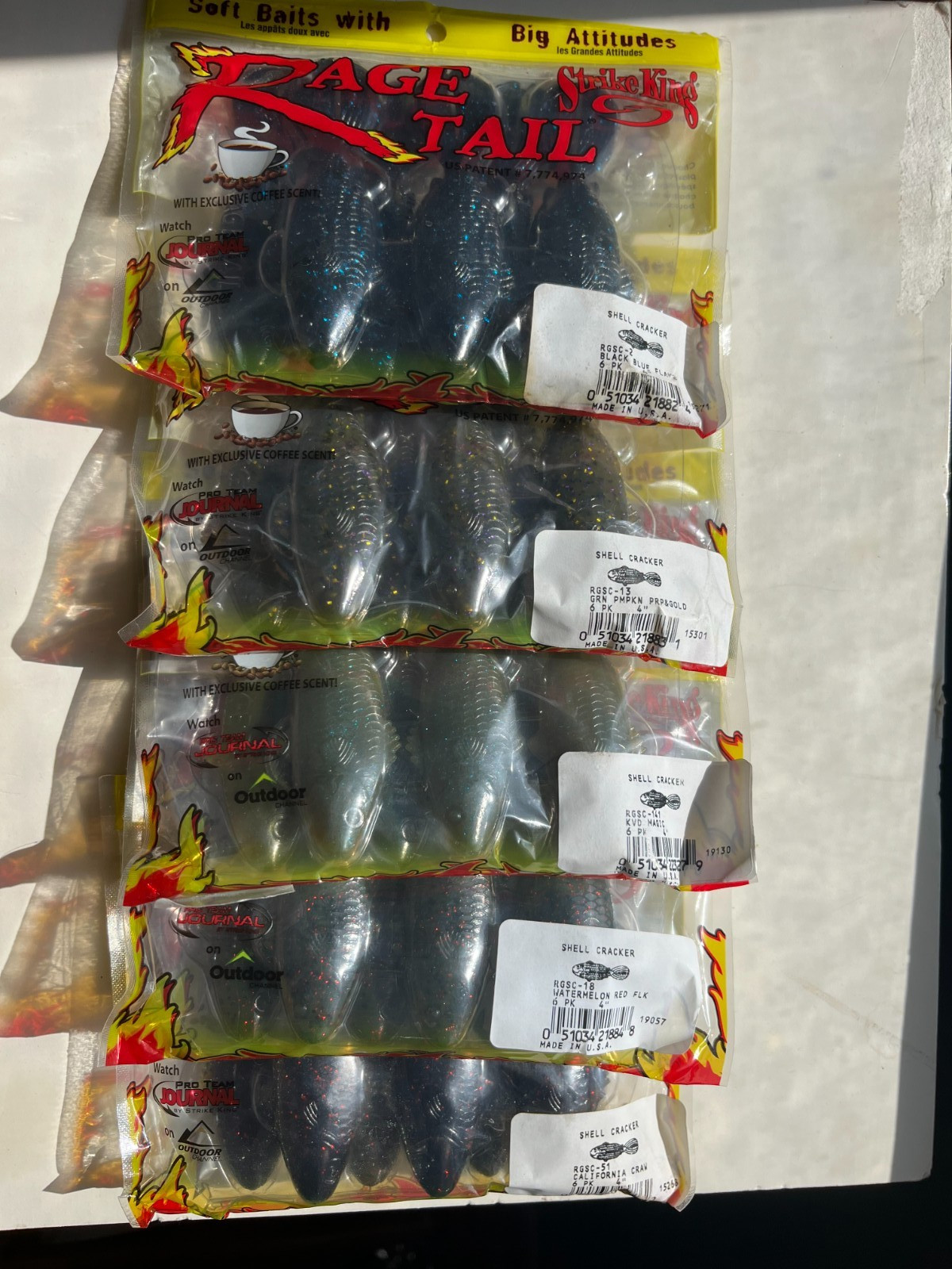 Strike King Rage Tail Shell Cracker Bluegill Beaver Flipping Pitch Bass Creature