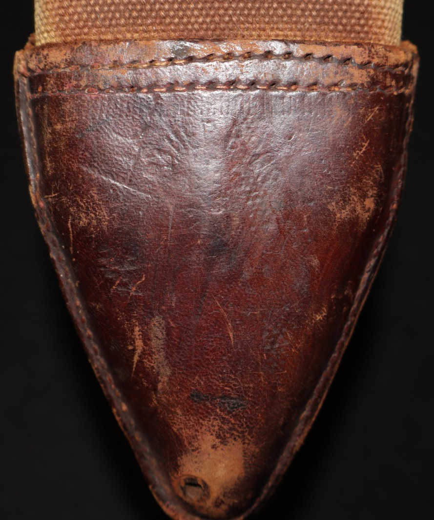 WWI US Army M1917 Bolo Trench Fighting Knife Scabbard 'BAUER BROS' Issued Cond.