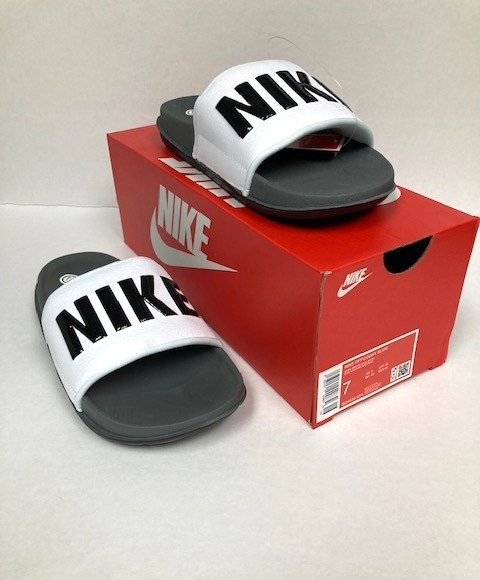 Nike Offcourt Slide Sandals, Men’s Comfort Slip-On Shoes, Black/White BQ4639-001