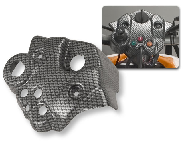 NEW POLARIS PREDATOR 500 BLACK CARBON FIBER DASH / SWITCH HOLDER