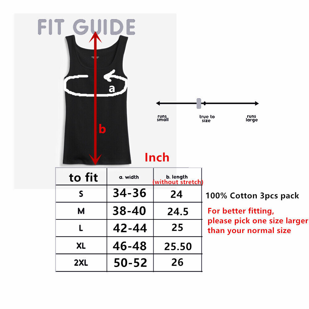 3-12 Pcs Womens 100% Cotton Basic Ribbed Plain Solid Tank Top Sleeveless Shirts