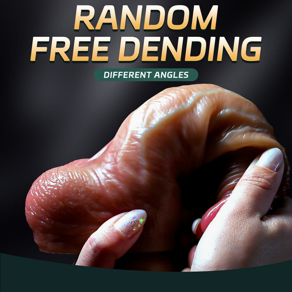 Realistic Small Thin Dildo Moving-Skin Penis Dong Vagina Anal for Women Sex Toys