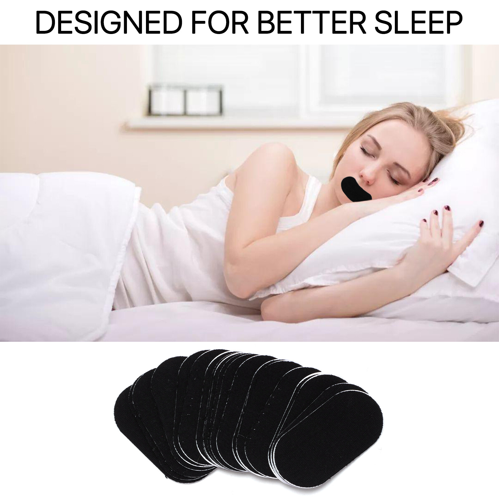 100pcs Mouth Patch Tape Strip Advanced Gentle for Better Nose Improved Breathing